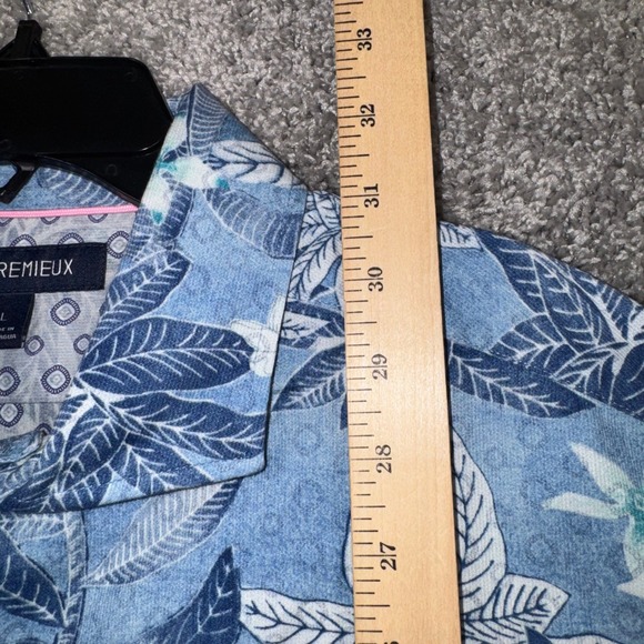 Cremieux Key West Button Down Shirt Mens Large Tropical Floral Blue White NEW - Picture 3 of 7